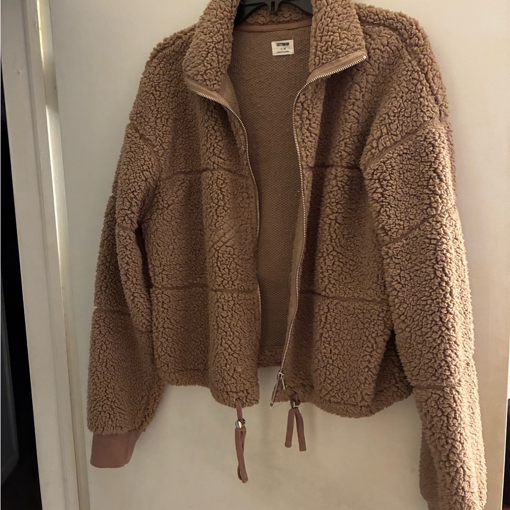 Cotton On Brown Teddy Jacket